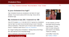 Desktop Screenshot of cholesterolstory.com