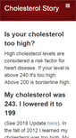 Mobile Screenshot of cholesterolstory.com